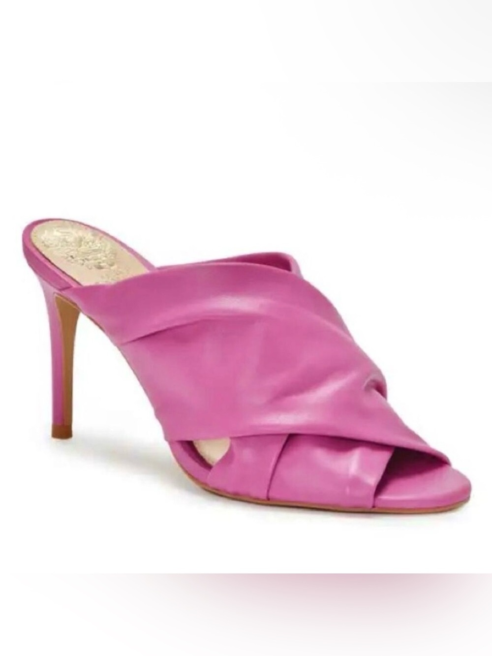 Vince Camuto Clarstie High Heel Open Toe Slip-On Mules